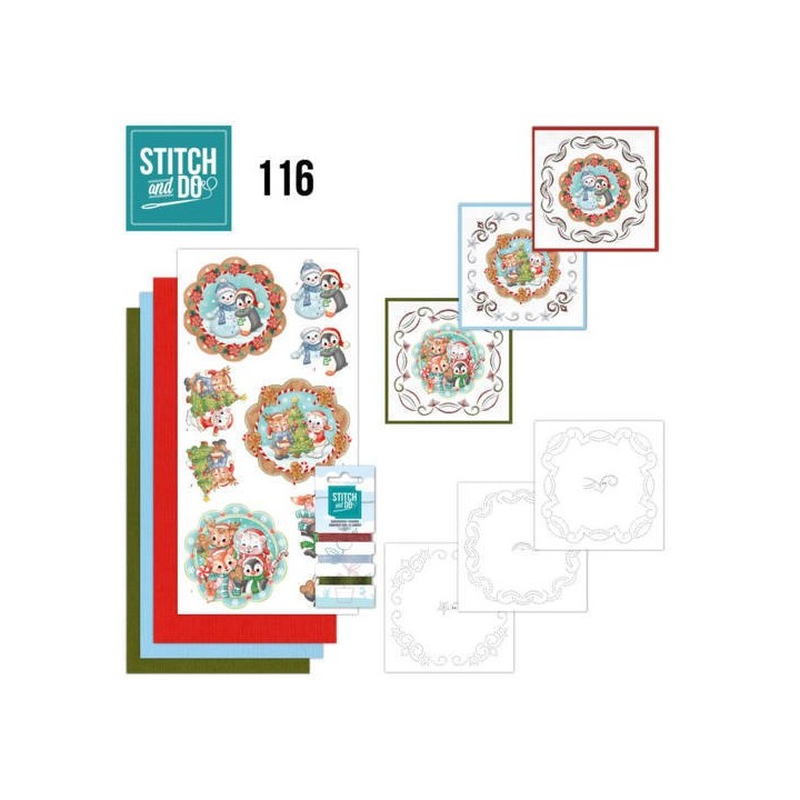 (STDO116)Stitch and Do 116 Sweet Winter Animals