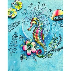 (PI049)Pink Ink Desings Seahorse Swirls