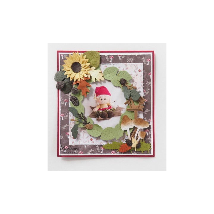 (LR0624)Creatables Tiny's Leaves Wreath