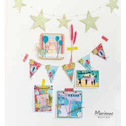 (CS1038)Clear stamp Silhouette Party - 25th anniversary