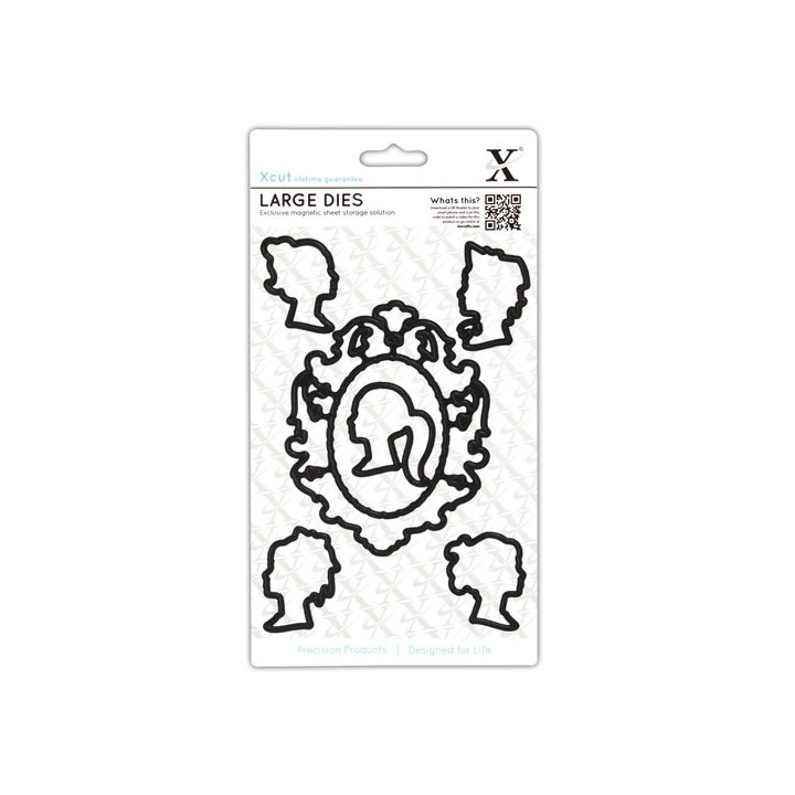 (XCU503054)Decorative dies - cameos (6pcs) Large