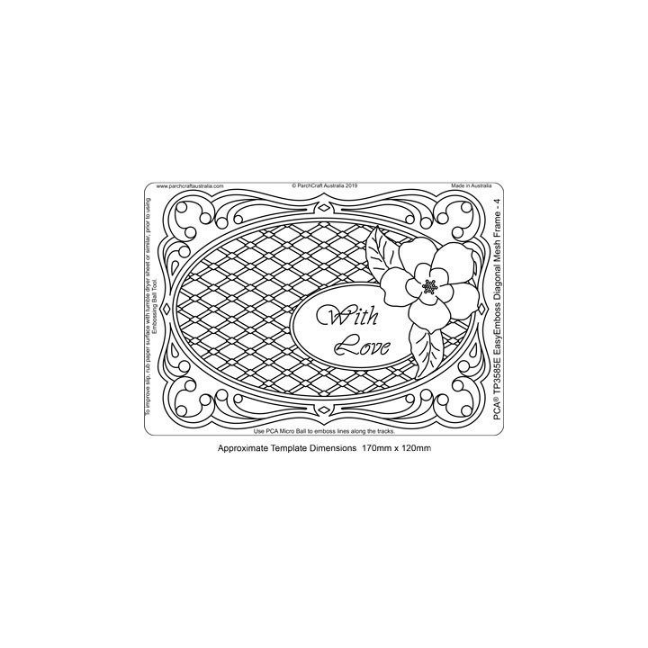 (TP3585E)PCA® - EasyEmboss Diagonal Mesh Frame 4