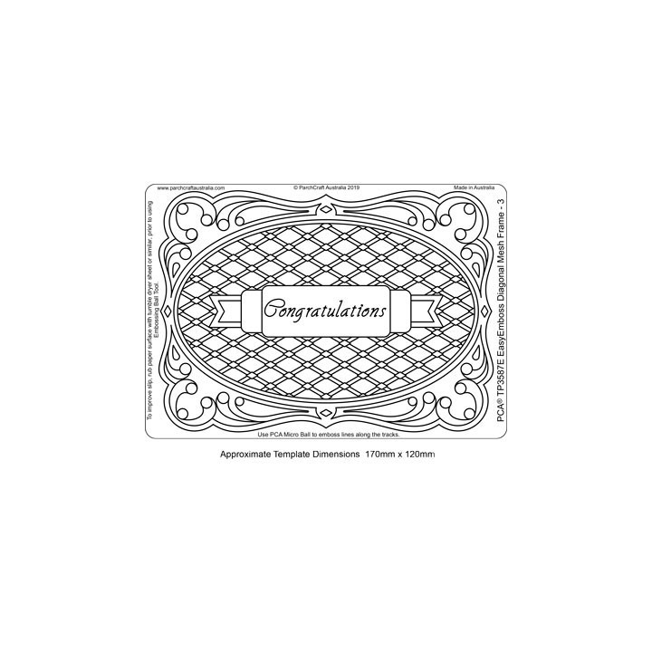 (TP3587E)PCA® - EasyEmboss Diagonal Mesh Frame 3