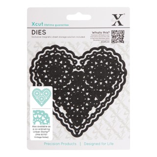 (XCU503149)Dies - Vintage Notes - Filigree Heart