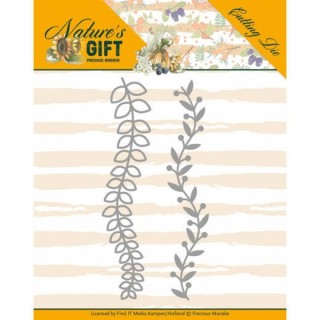 (PM10168)Dies - Precious Marieke - Nature's Gift - Leaves Border
