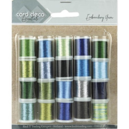 (CDEGK002)Card Deco Essentials - Embroidery yarn mix 02