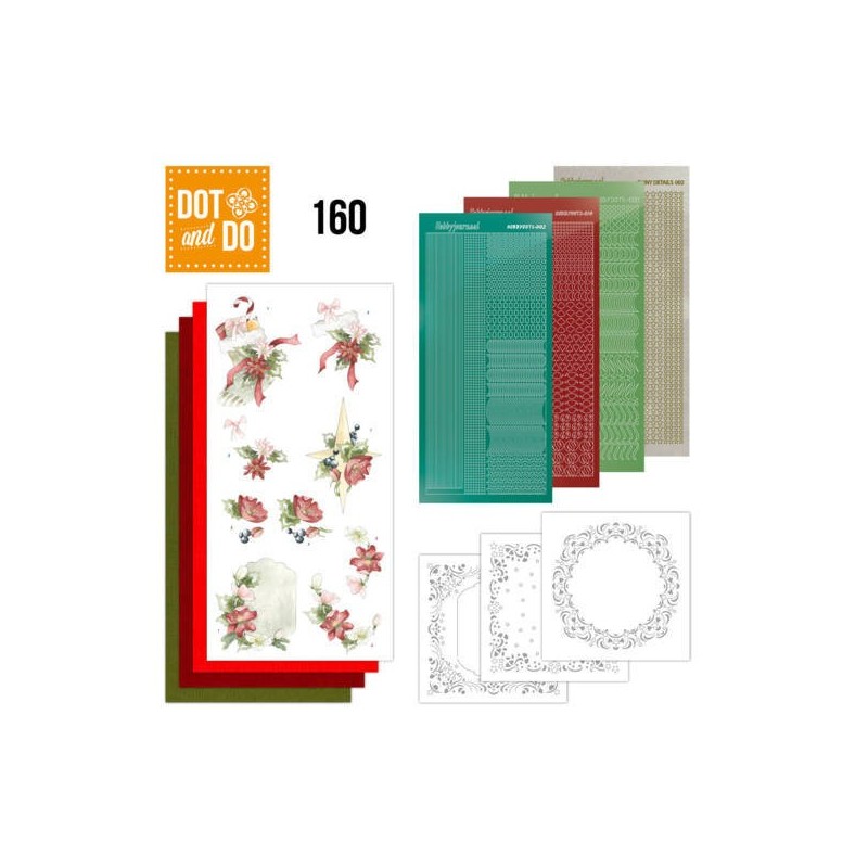 (DODO160)Dot and Do 160 Red Christmas Ornaments