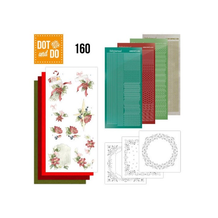 (DODO160)Dot and Do 160 Red Christmas Ornaments