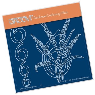 (GRO-WO-41325-01)Groovi® Baby plate A6 FLORAL NUMBERS - 6