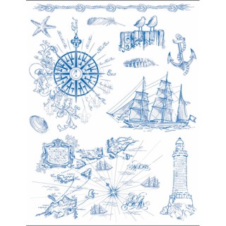 (4003 019 00)Clear stamps set nautical