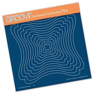 (GRO-PA-41348-03)Groovi Plate A5 LINDA'S TUCKED CORNER FRAMES