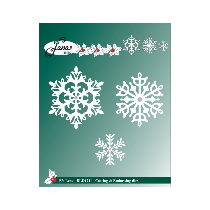 (BLD1211)By Lene Cutting & Embossing Dies ice crystals