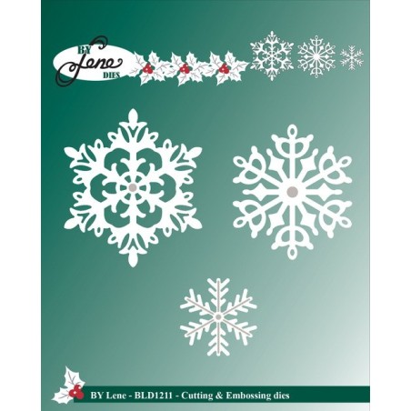 (BLD1211)By Lene Cutting & Embossing Dies ice crystals