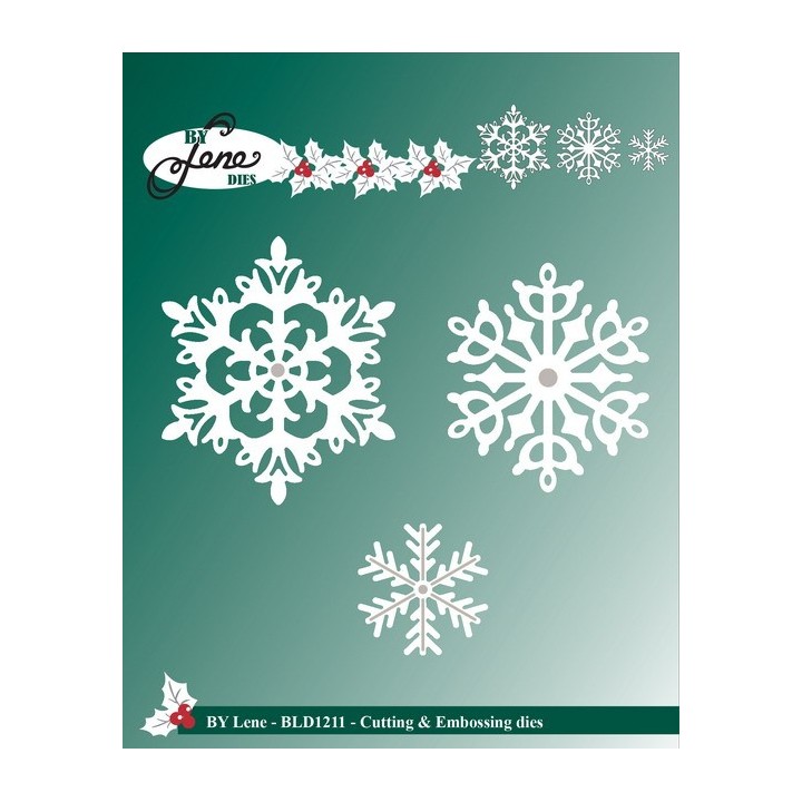 (BLD1211)By Lene Cutting & Embossing Dies ice crystals