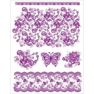(4003 018 00)Clear stamps set vintage