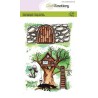 (1671)CraftEmotions clearstamps A6 - Magic Forest 1 Carla Creaties