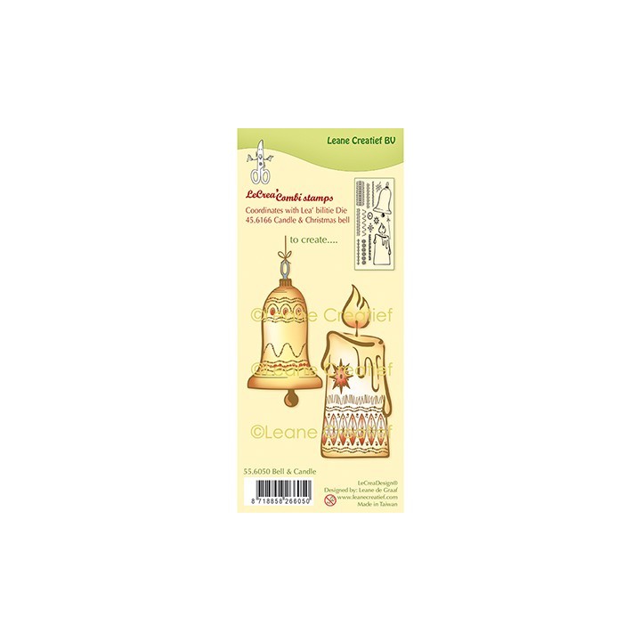 (55.6050)Clear Stamp Bell & Candle
