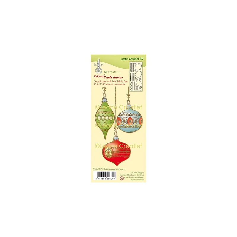 (55.6067)Clear Stamp Christmas ornaments