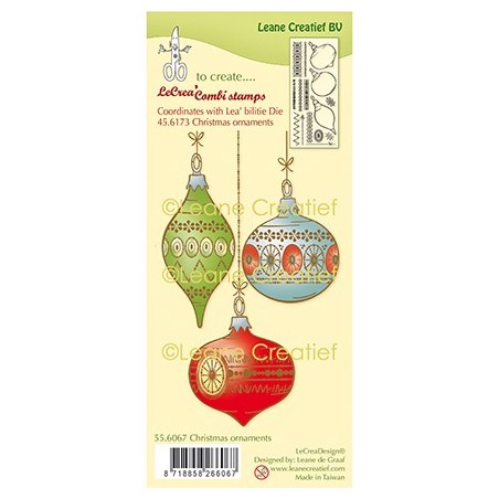(55.6067)Clear Stamp Christmas ornaments