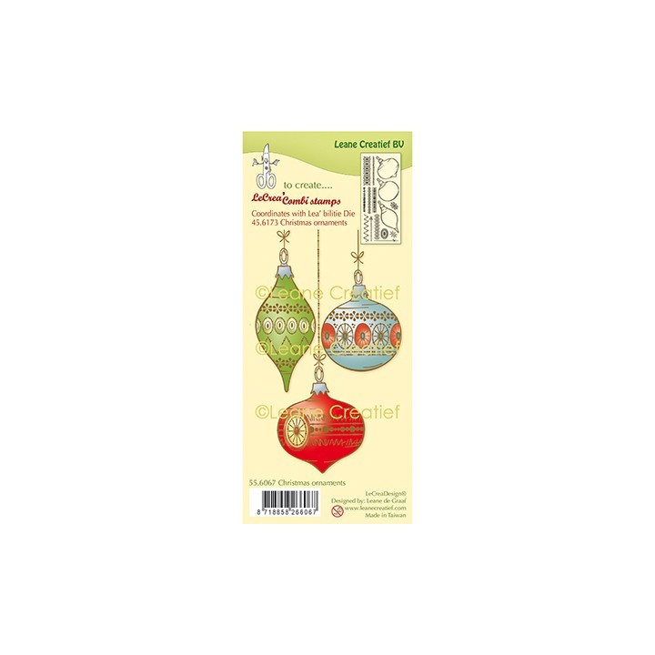 (55.6067)Clear Stamp Christmas ornaments