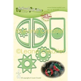 (45.6180)Lea'bilitie Cutting/Embossing Patch die Foam Christm. ball smooth