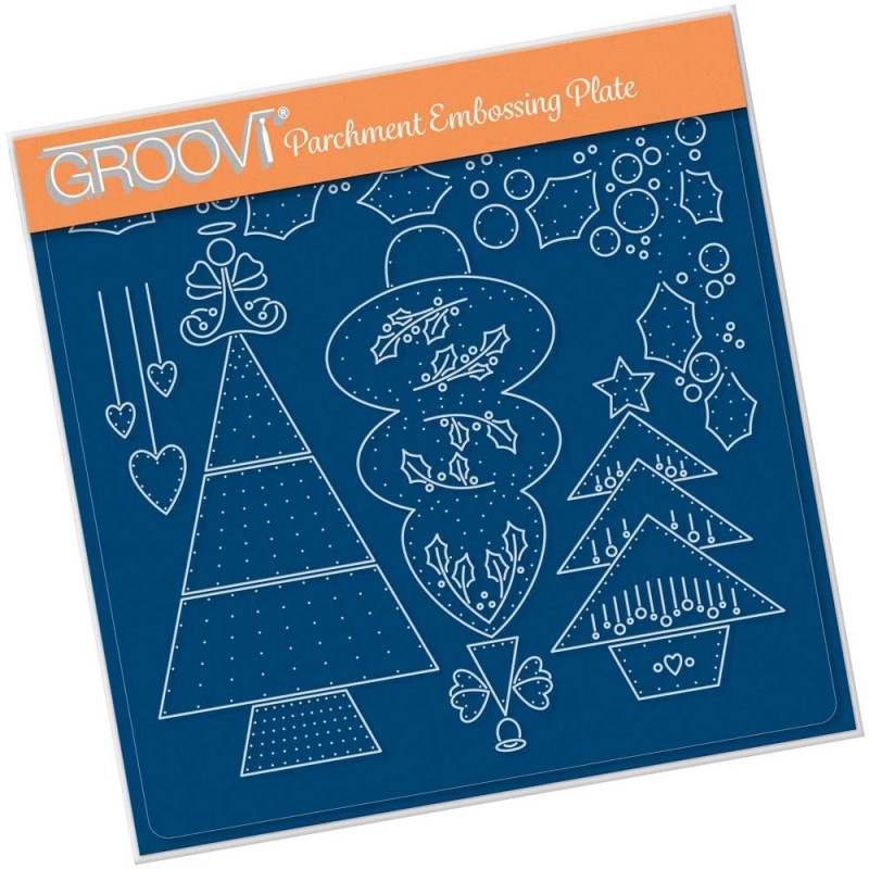 (GRO-CH-41299-03)Groovi Plate A5 TINA'S EMBROIDERY TREE