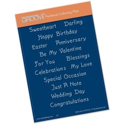 (GRO-WO-41337-02)Groovi® plate A6 ESSENTIAL SENTIMENTS