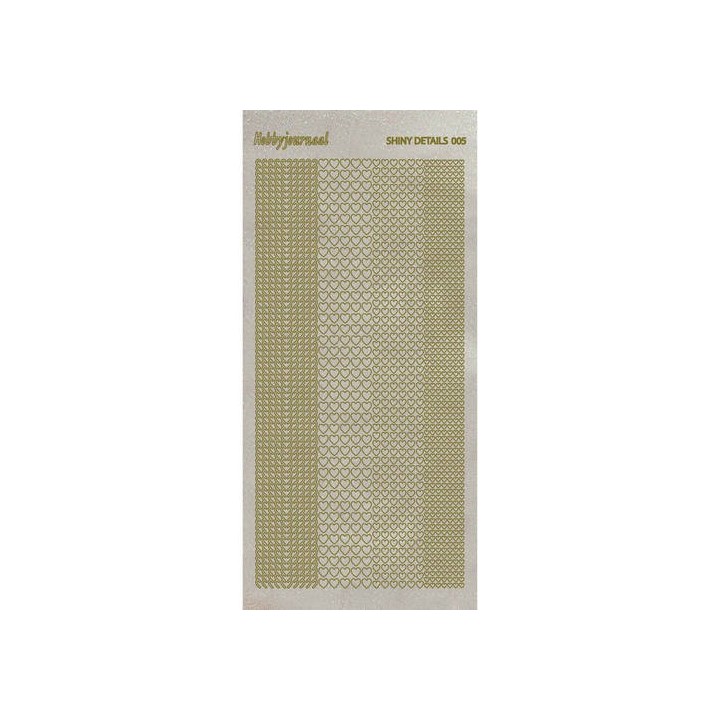 (SDS005TG)Shiny Details - Hearts- Goud