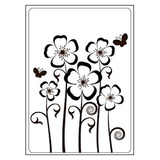 Embossing folder pansies (CTFD 4019)