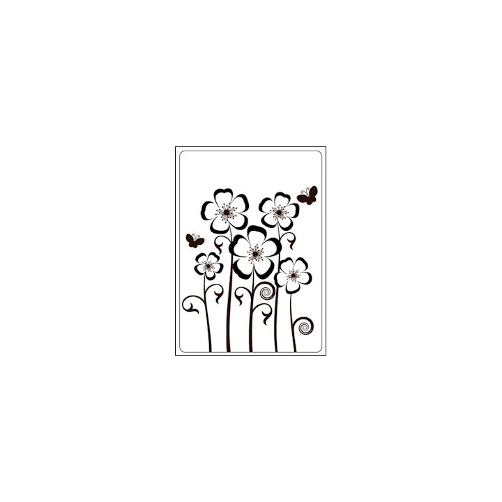 Embossing folder pansies (CTFD 4019)