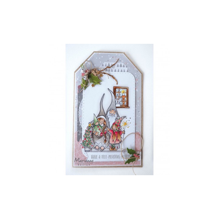 (HT1650)Clear stamp Hetty's Gnomes Family