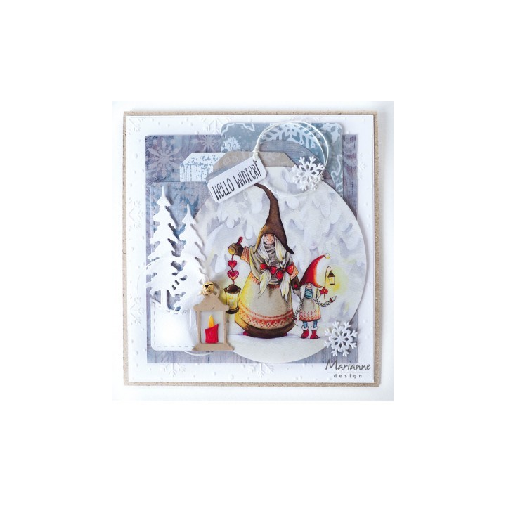 (HT1650)Clear stamp Hetty's Gnomes Family