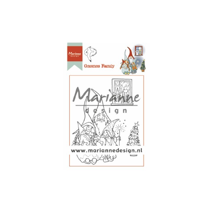 (HT1650)Clear stamp Hetty's Gnomes Family