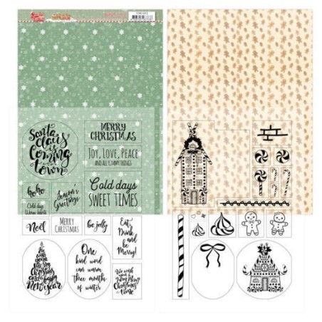 (YCMC1003)Mica Sheets - Yvonne Creations - Sweet Christmas