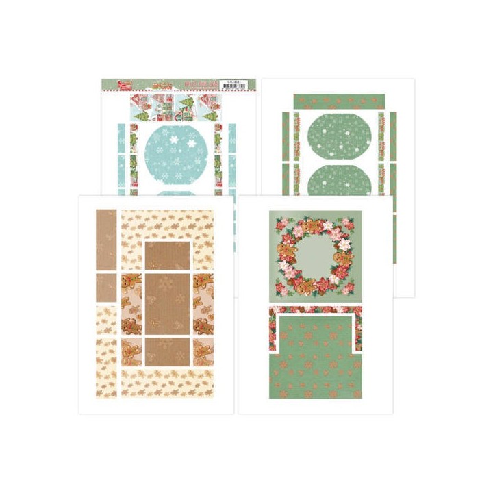 (YCFC20003)Printed Figure Cards - Yvonne Creations - Sweet Christmas