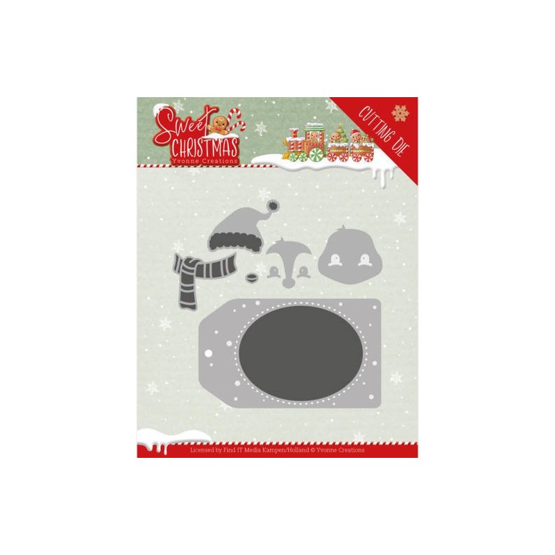 (YCD10179)Dies - Yvonne Creations - Sweet Christmas - Sweet Christmas Penguin