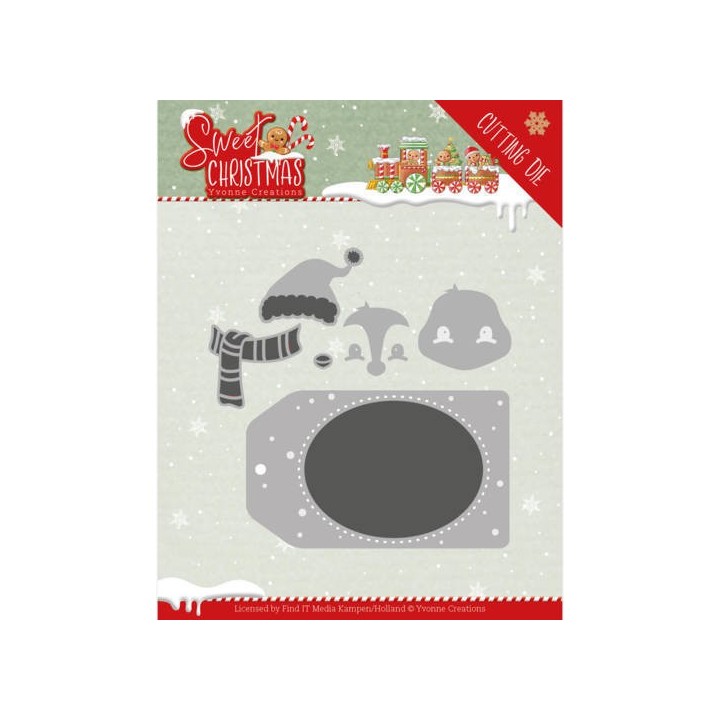 (YCD10179)Dies - Yvonne Creations - Sweet Christmas - Sweet Christmas Penguin