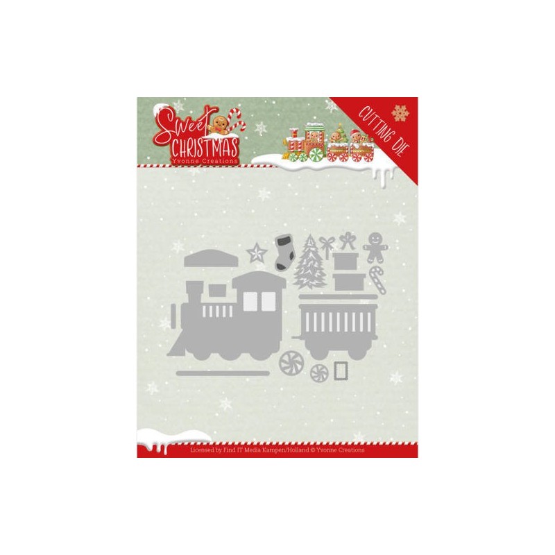 (YCD10181)Dies - Yvonne Creations - Sweet Christmas - Sweet Christmas Train
