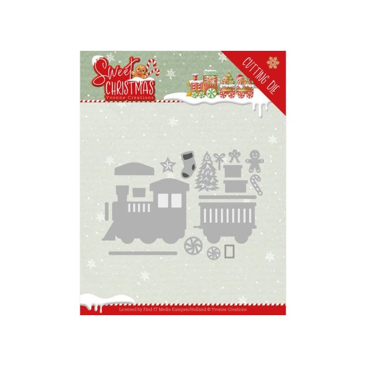 (YCD10181)Dies - Yvonne Creations - Sweet Christmas - Sweet Christmas Train