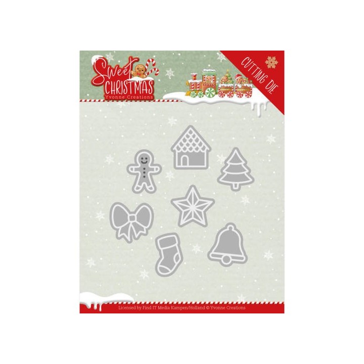 (YCD10182)Dies - Yvonne Creations - Sweet Christmas - Sweet Christmas Cookies
