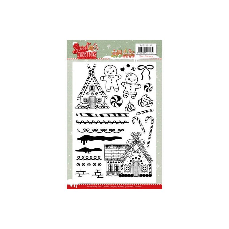 (YCCS10053)Clear Stamps - Yvonne Creations - Sweet Christmas