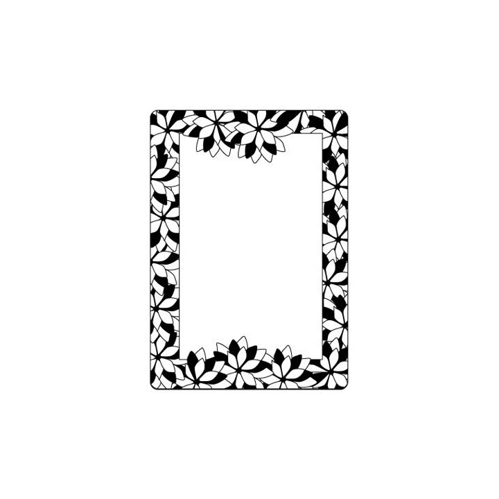 Embossing folder poinsettia frame (CTFD 4009)