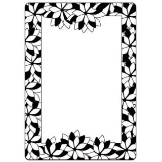 Embossing folder poinsettia frame (CTFD 4009)