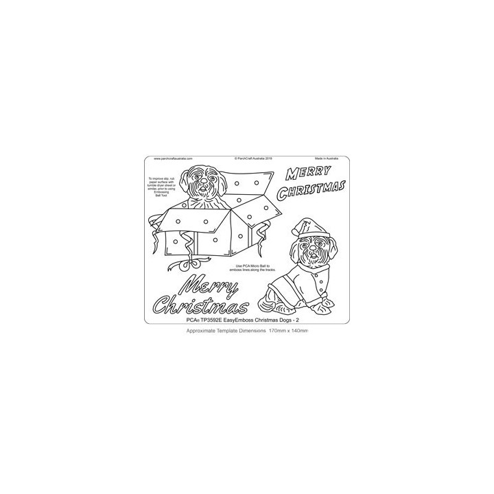 (TP3592E)PCA® - EasyEmboss Christmas Dogs - 2