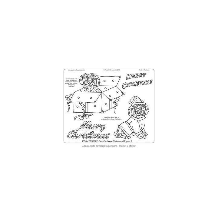 (TP3592E)PCA® - EasyEmboss Christmas Dogs - 2
