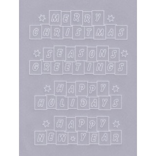 (TP3989EW)PCA® - EasyEmboss Christmas Block Words