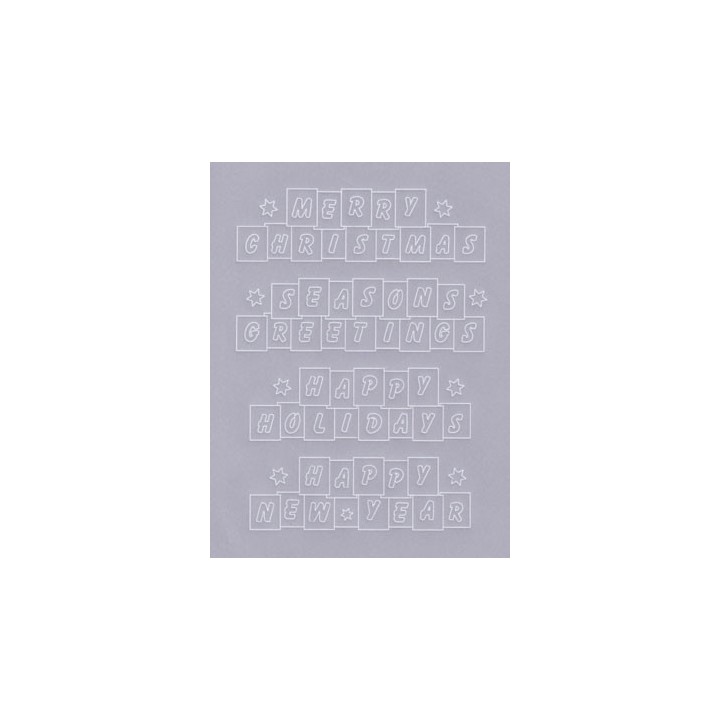 (TP3989EW)PCA® - EasyEmboss Christmas Block Words