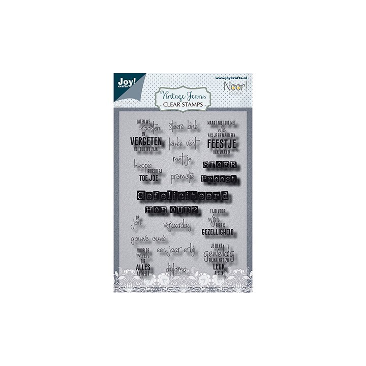(6410/0522)Clear stamp Vintage Jeans
