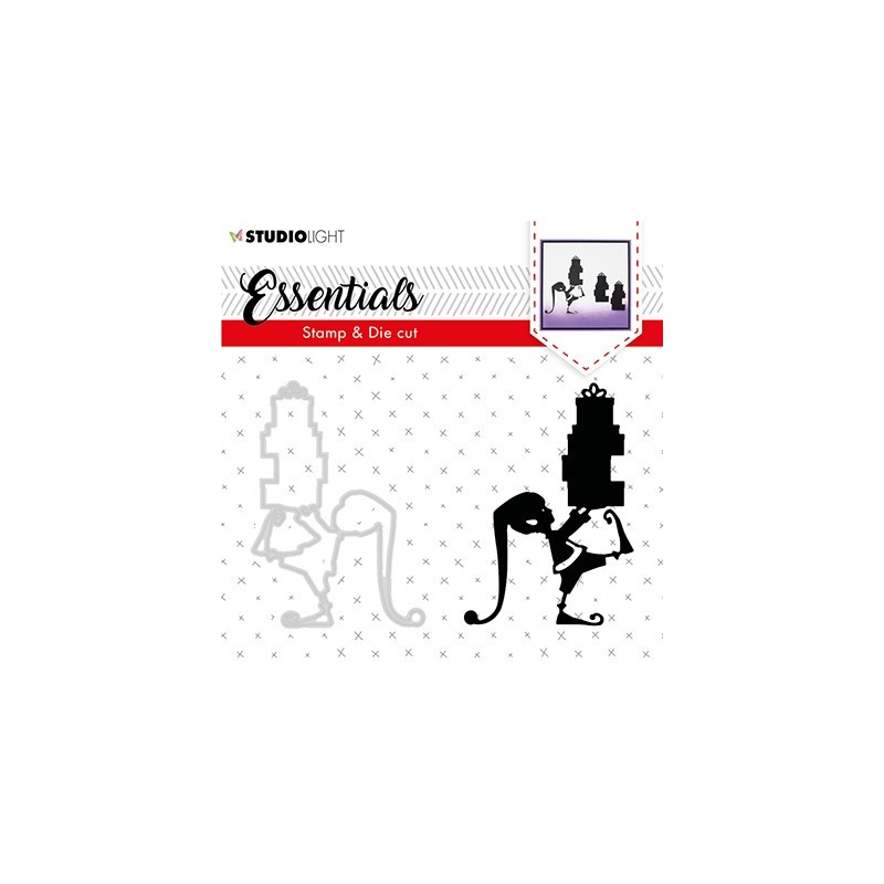 (BASICSDC34)Studio light Stamp & Die Cut Essentials Christmas Silhouettes nr.34