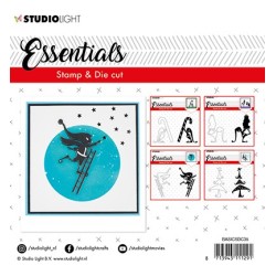 (BASICSDC35)Studio light Stamp & Die Cut Essentials Christmas Silhouettes nr.35